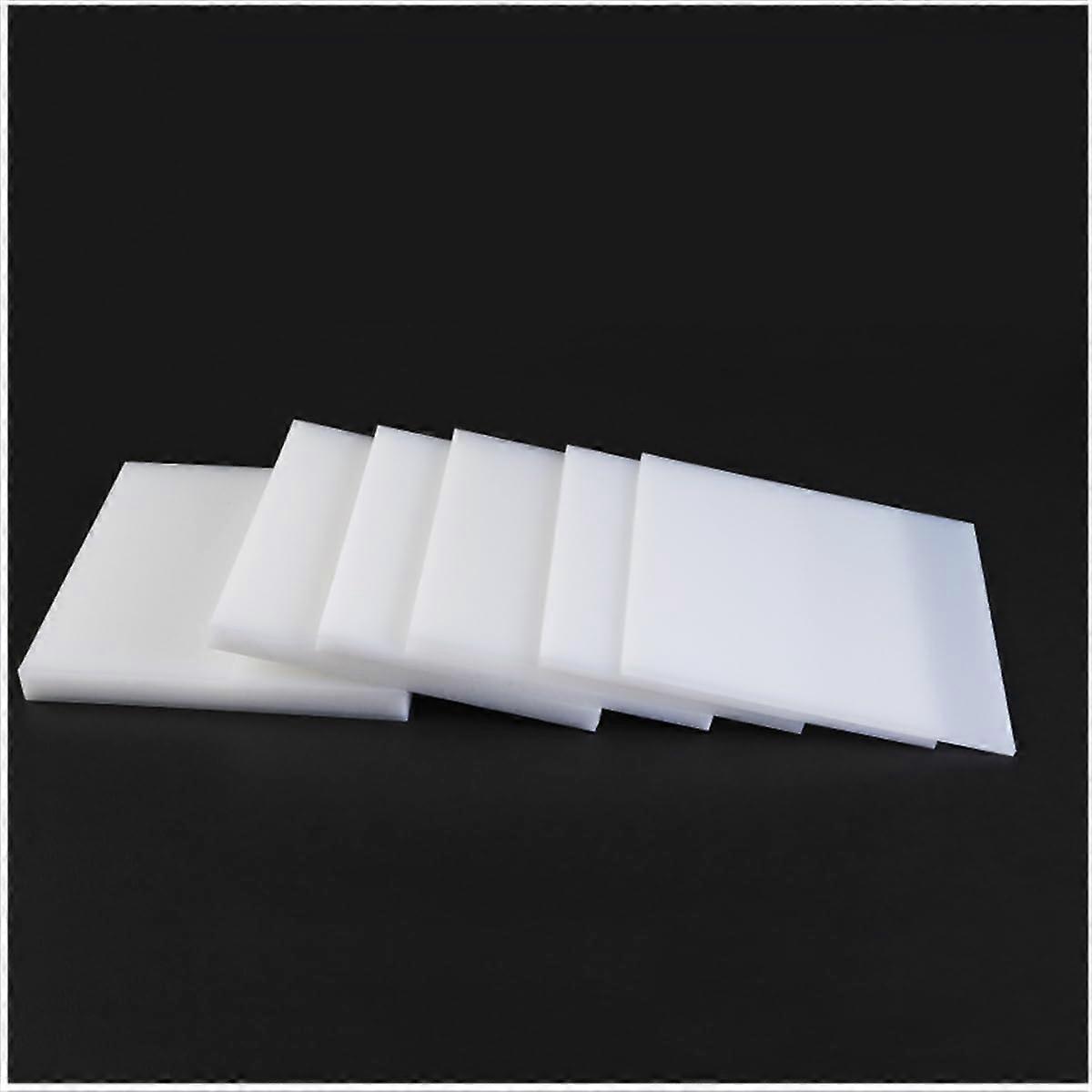 PP Plastic Sheet Rigid Polypropylene Board 15x15cm 10mm Impact Resistant Waterproof for DIY
