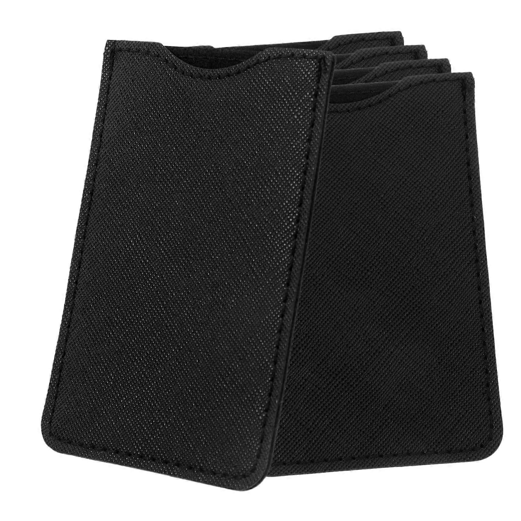 Comb Carrying Pouch PU Leather Case for Short Combs Travel ScratchResistant Compact Black