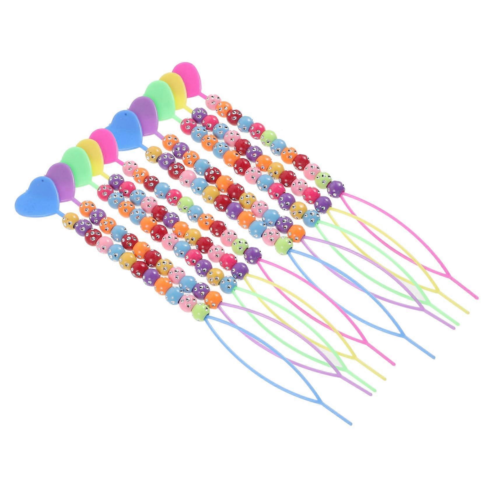 Hair Styling and Braiding Tools Set 12pcs for Kids Easy Braid Creation Ponytail Maker Kit