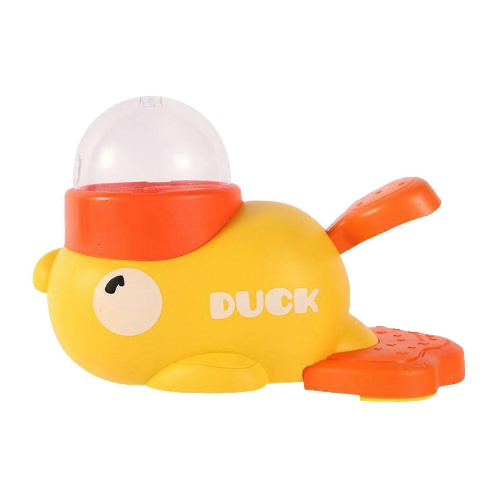 Duck Shaped Interactive Pet Feeder with Adjustable Opening and Tail Press Slow Feeder Dog Toy