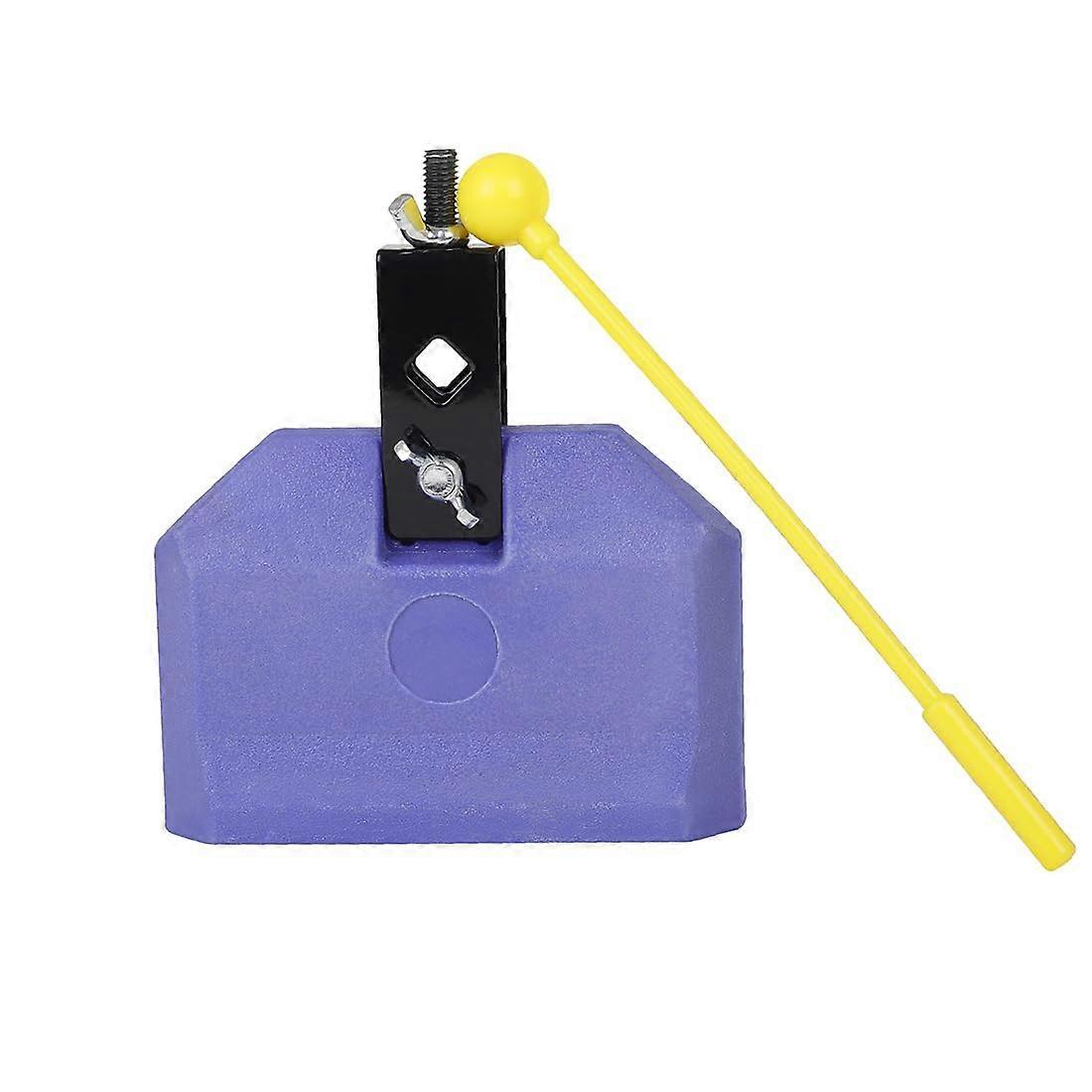 Durable ABS Square Cowbell Clappers for Orff Percussion, Distinct Tone Options, Blue Drum Accessory