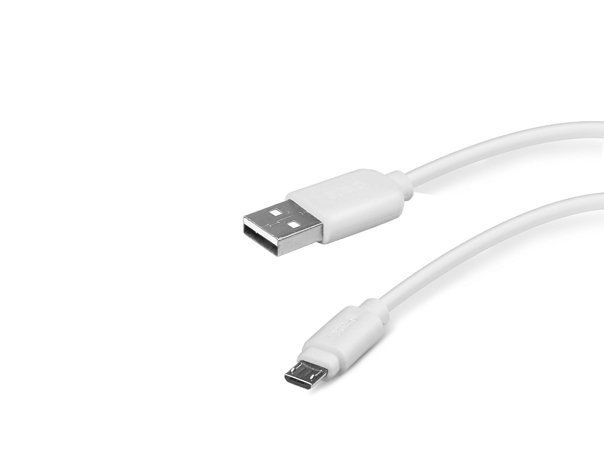 1m USB Type A to Micro USB Cable Fast Charging Data Transfer for Smartphone Mobile Phone White