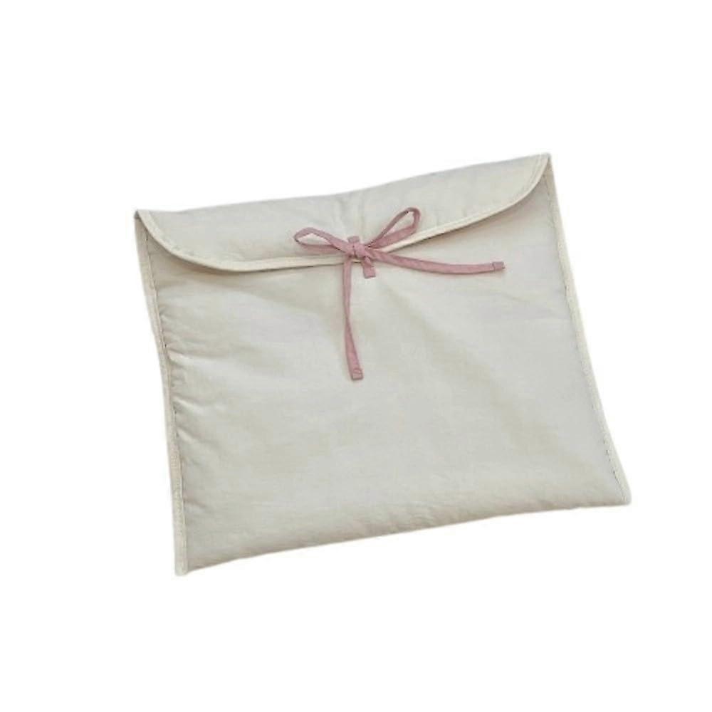 Laptop Sleeve 13 Inch White, Shockproof Padded Interior, Slim Protective Case with Fluffy Lining