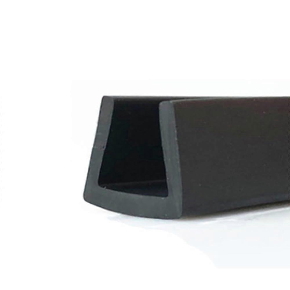 Black Glass Edge Protector UShaped Guard AntiCollision Strip for Table Door Window