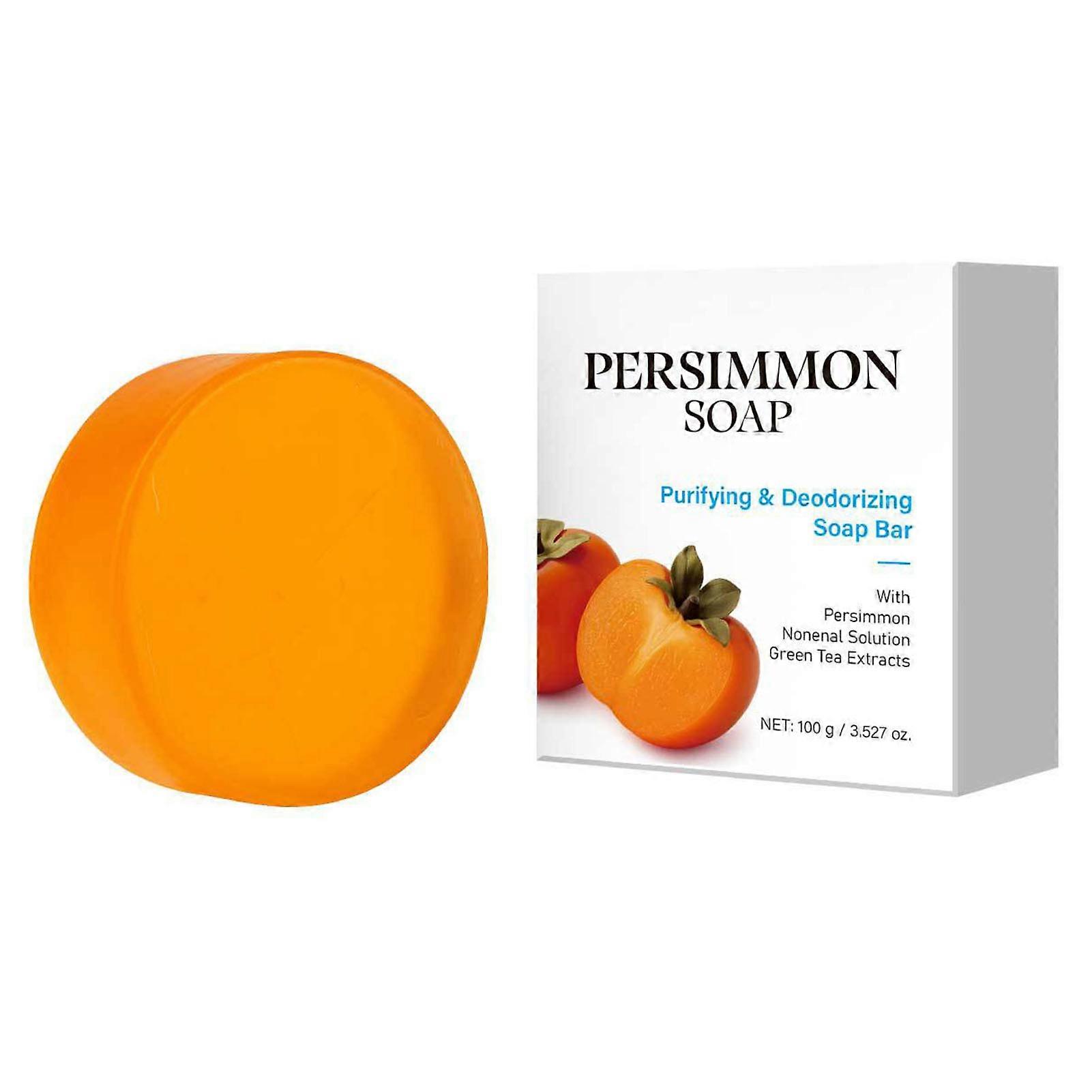 Persimmon Soaps Purifying Deodorizing Soaps Bar for Odor Control Deep Clean & Fresh-Scented