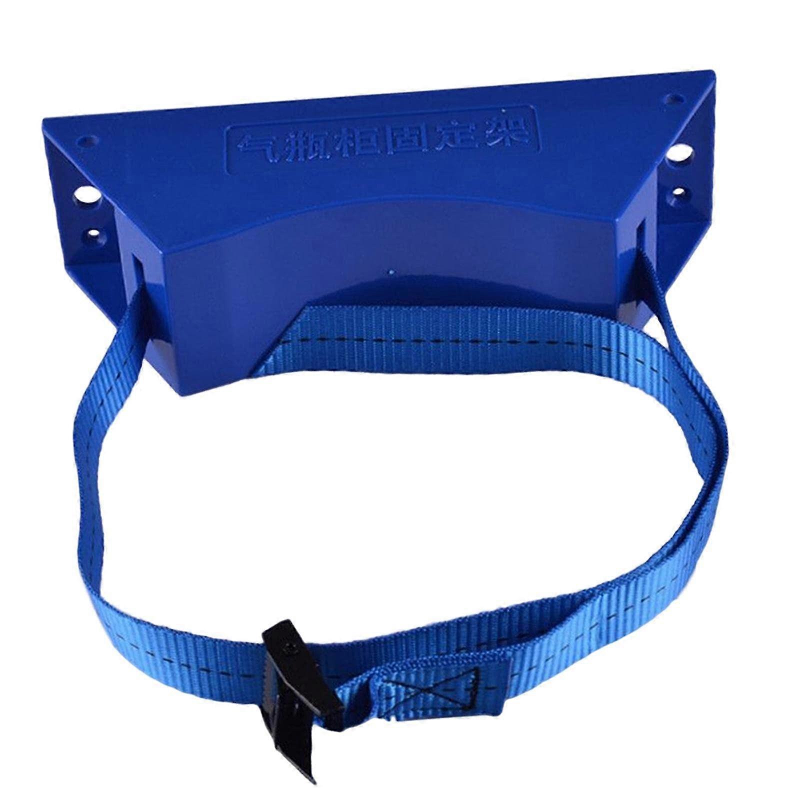 Gas Cylinder Wall Mount Bracket with 40 Inch Safety Strap for Secure Cylinder Storage