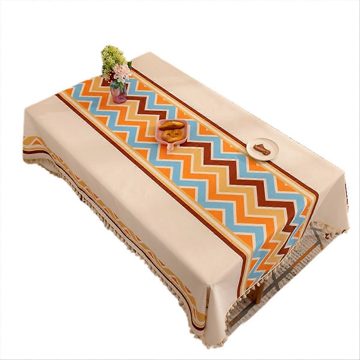 Tablecloth Table Decoration Holiday Event Four color grid