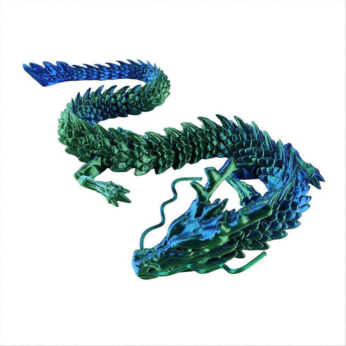 Ornamentos de dragão chinês impressos em 3D de 60 cm, E
