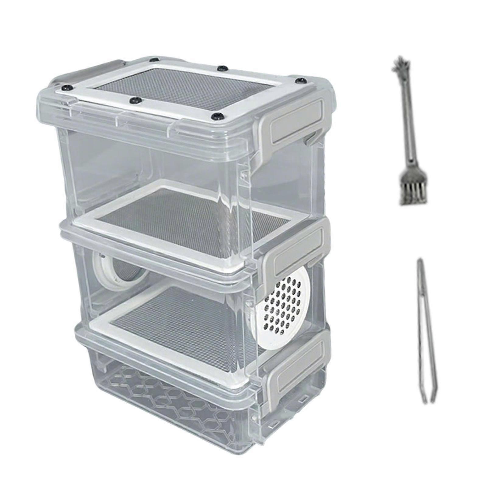 Roach Feeding Box Breeding Box Reusable Ventilation Container Cage Hatching