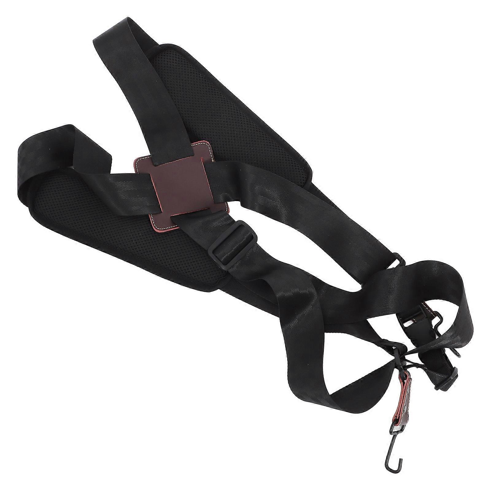 African Drum Strap Instrument Belt Adjustable Snare Drum Strap Black