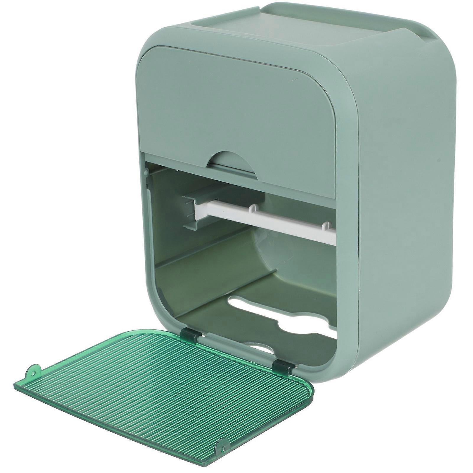 Plastic Wall-Mounted Tissue Dispenser for Home Bathroom Use