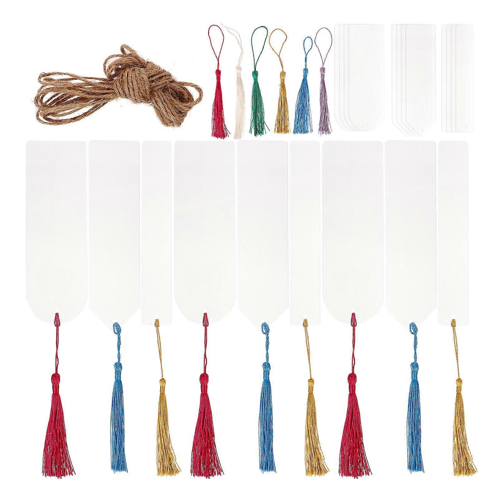 Acrylic Transparent Bookmarks for Page Marking with 30Sets