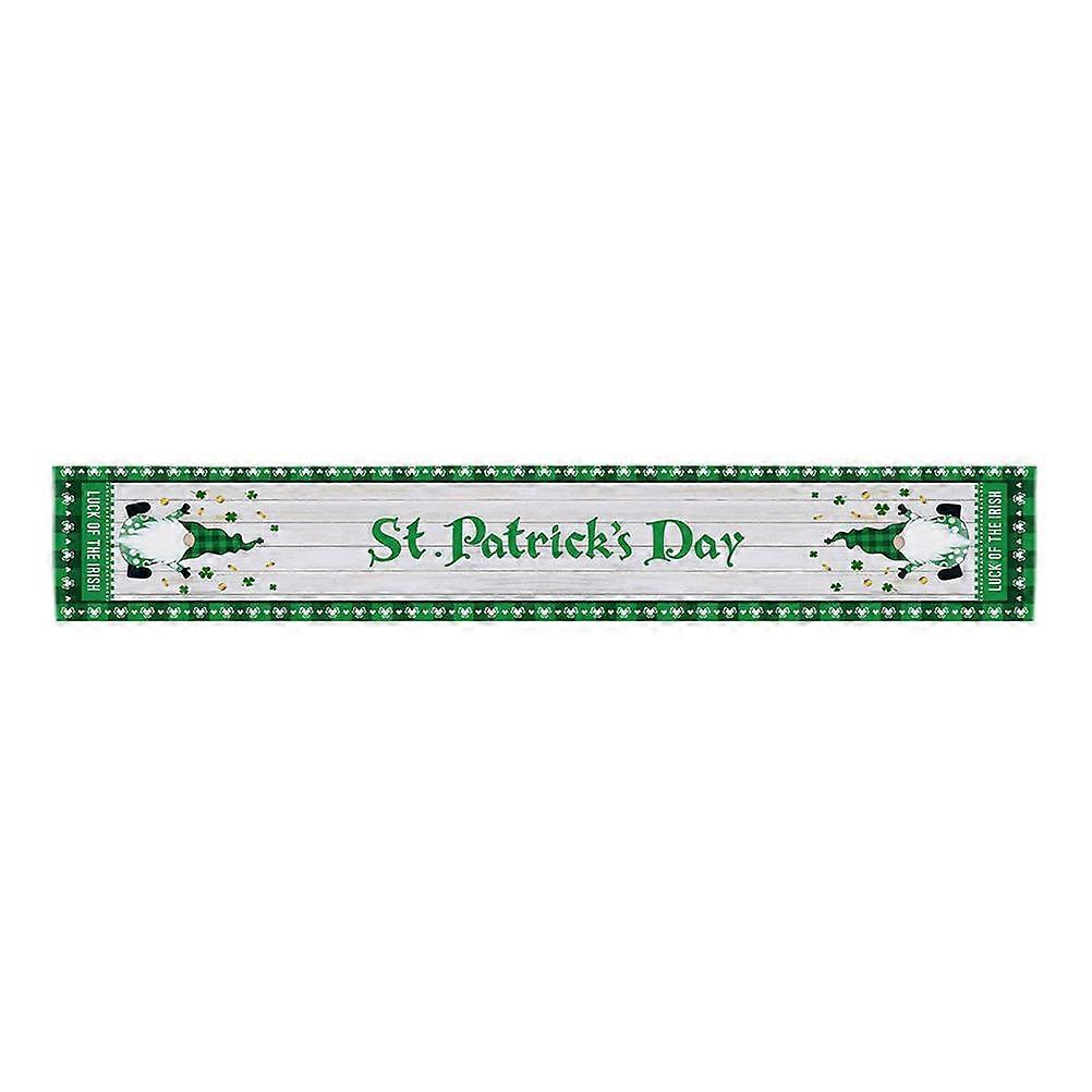 St Patrick's Day Table Cloth Waterproof Dining Table Runner Protect from Spills 1Pack