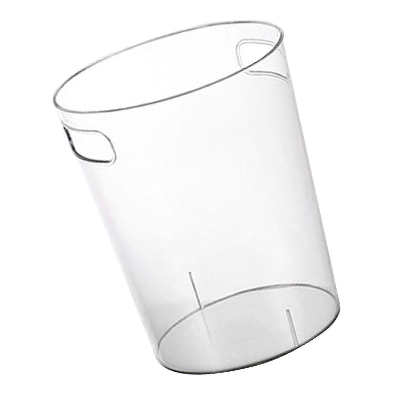 Creative Household Transparent Trash Bin for Outdoor Large Storage Kitchen Container