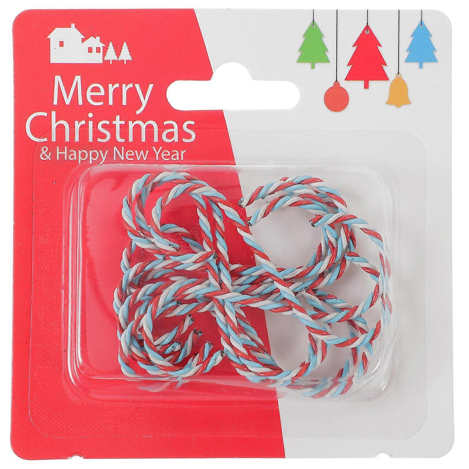 Xmas Stocking Hooks Multi Metal Hooks for Hanging Decoration 10Pcs