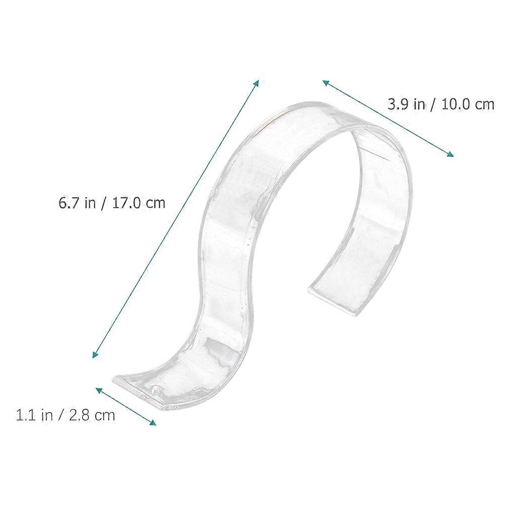 Transparent Acrylic Belt Holder for Belt Display Function 5Pcs