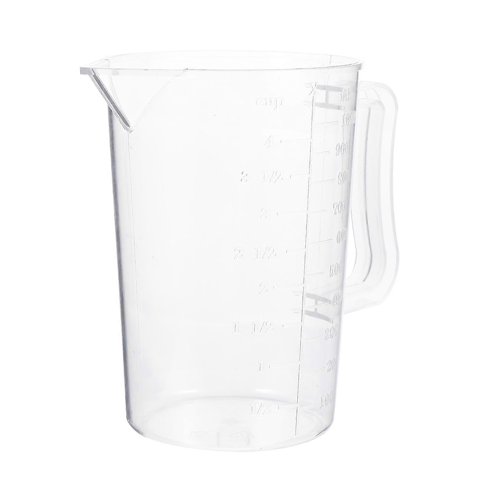 Measuring Cup Clear Plastic Measuring Cups for Storage Use 1Pcs
