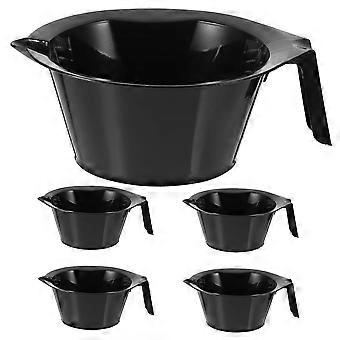 Beavorty 5PCS Hair Dye Bowl Set Professional Hair Color Mixing Bowls Easy Clean for Salon and Home