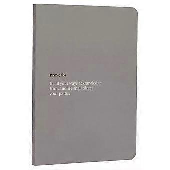 Nkjv Bible Journal - Proverbs Softcover Comfort Print Softcover Gray - Sewn Smyth
