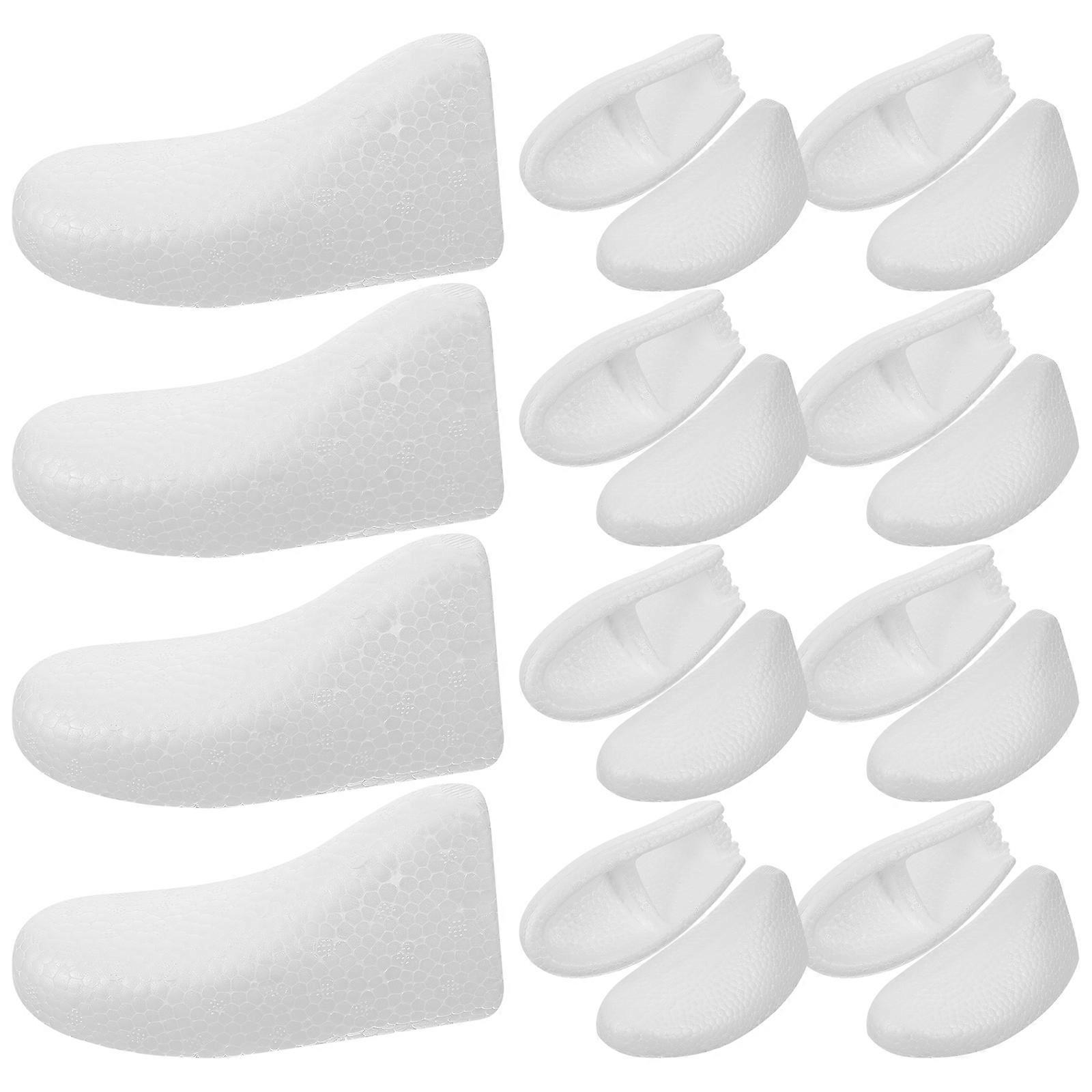 Soft Foam Shoe Shaper Inserts for Shoe Support 10Pairs White