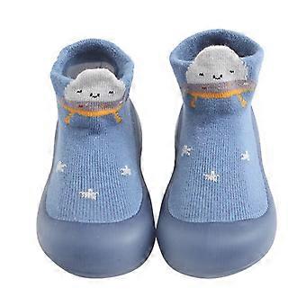 Babysockenschuhe für Jungen und Mädchen, Hausschuhe mit fester Sohle, Lauflernschuhe für Kleinkinder, Babyschuhe für Mädchen und Jungen, 6-12 Monate
