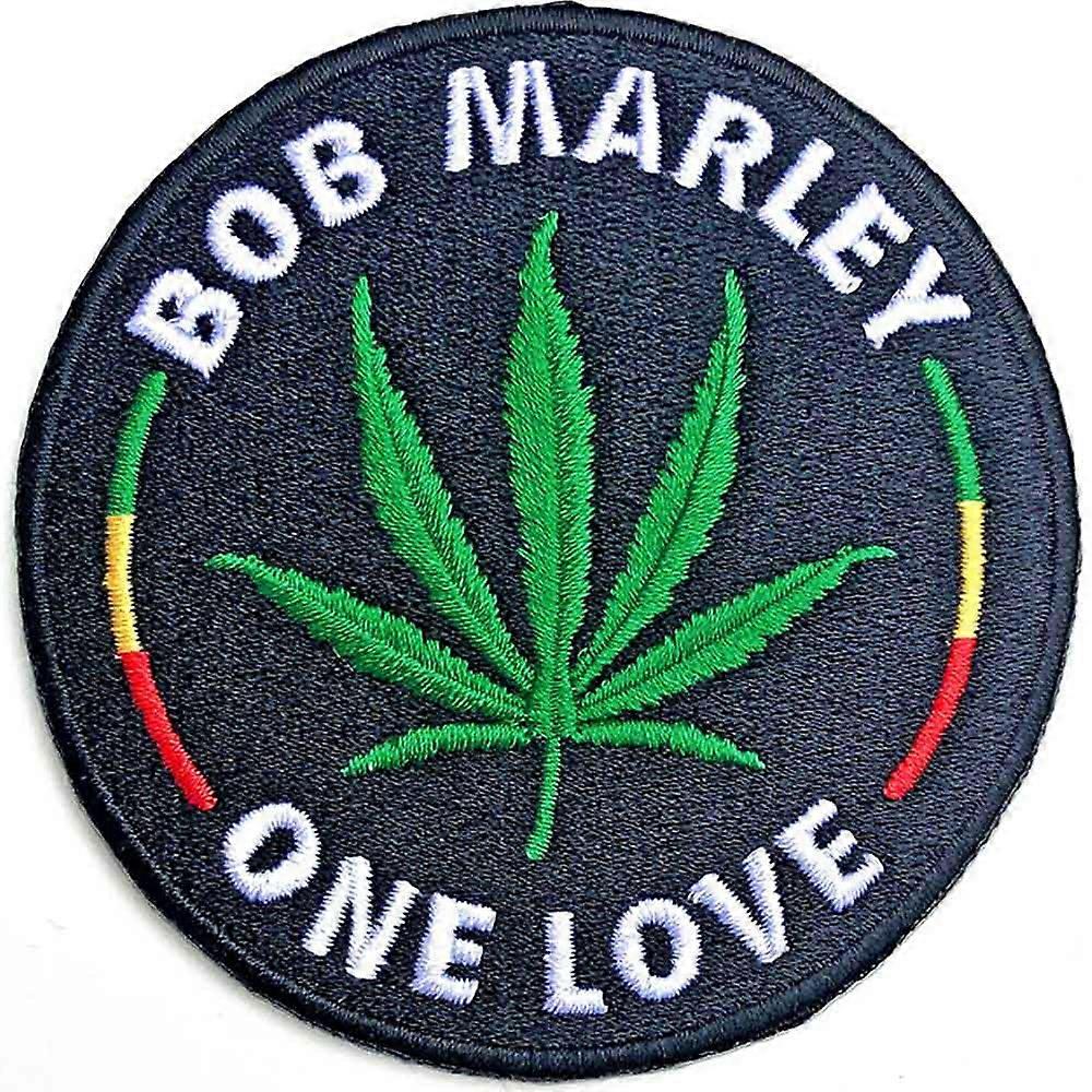 Bob Marley Patch Leaf new Official Black