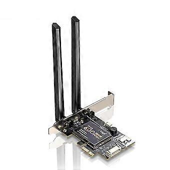 Tarjeta de red inalámbrica AC600SW con control remoto de encendido, 600 Mbps, WiFi 2.4G, Bluetooth, ranura PCIE universal para ordenadores de sobremesa.