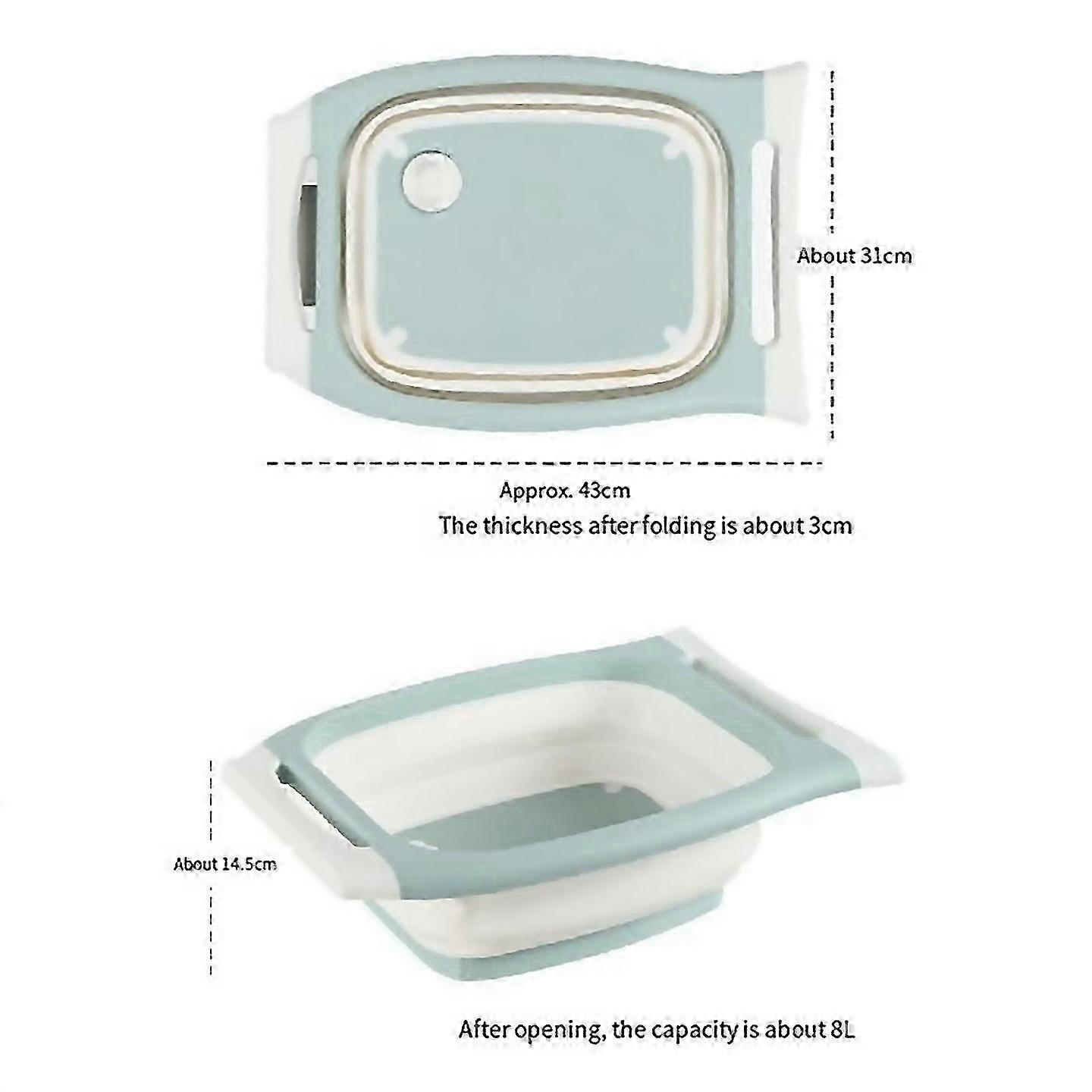 For Cutting Boardfoldable Chopping Board With Colandermultifunctional