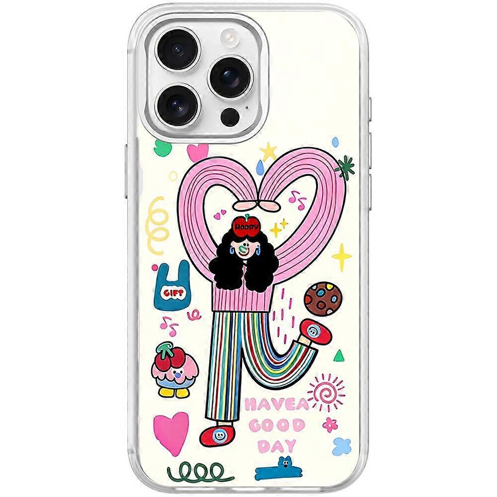 Dopamine Girl Pattern Magnetic Phone Case