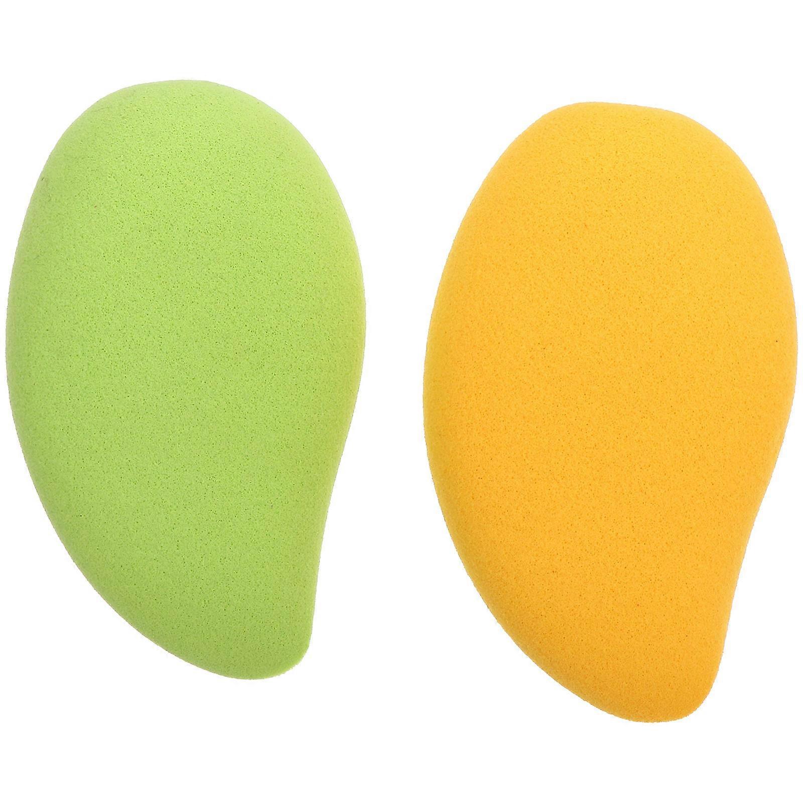 Mango Sponge for Makeup Use 2Pcs Portable Face Powder