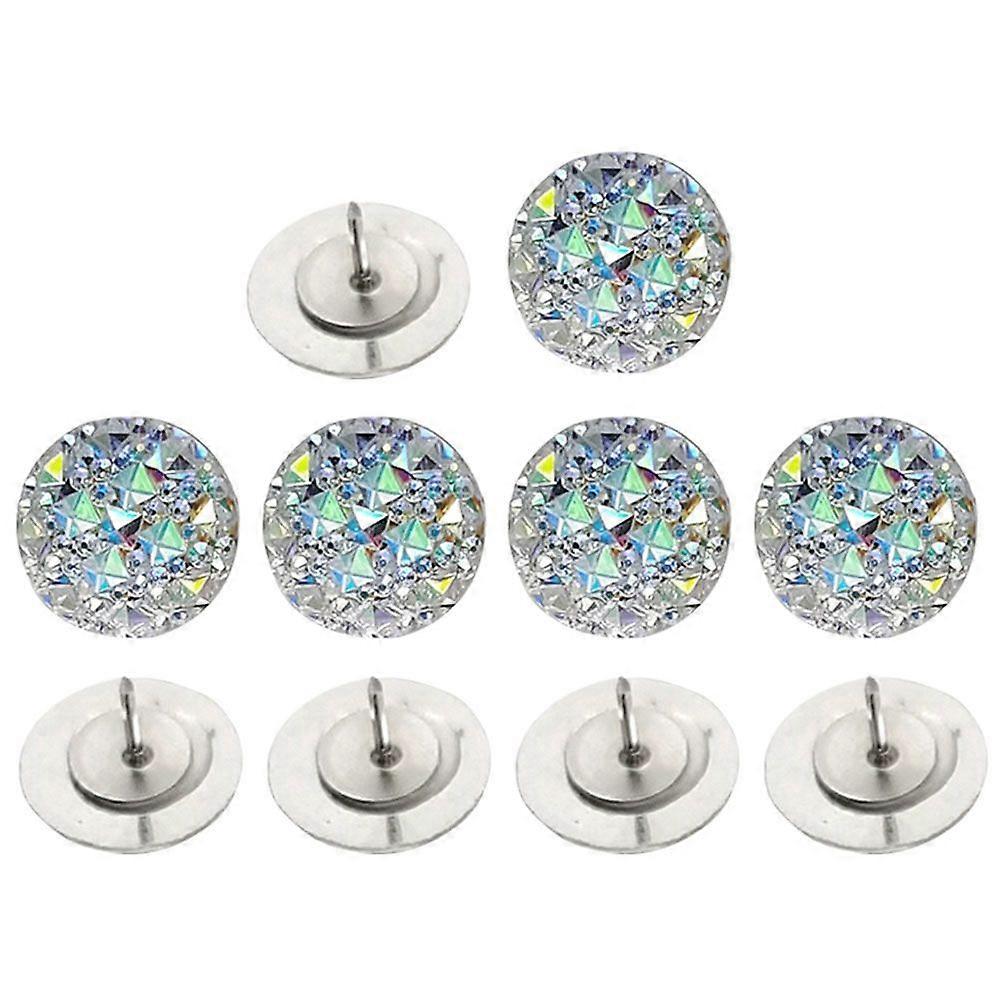 10Pcs Replaceable Push Pin Multi-function Thumbtacks Delicate Thumb Tacks Map Supply
