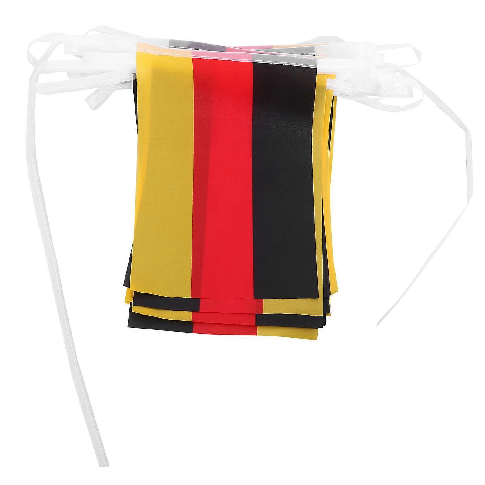 German Flag String Banner for Party Decorations with 25 Mini Flags Set