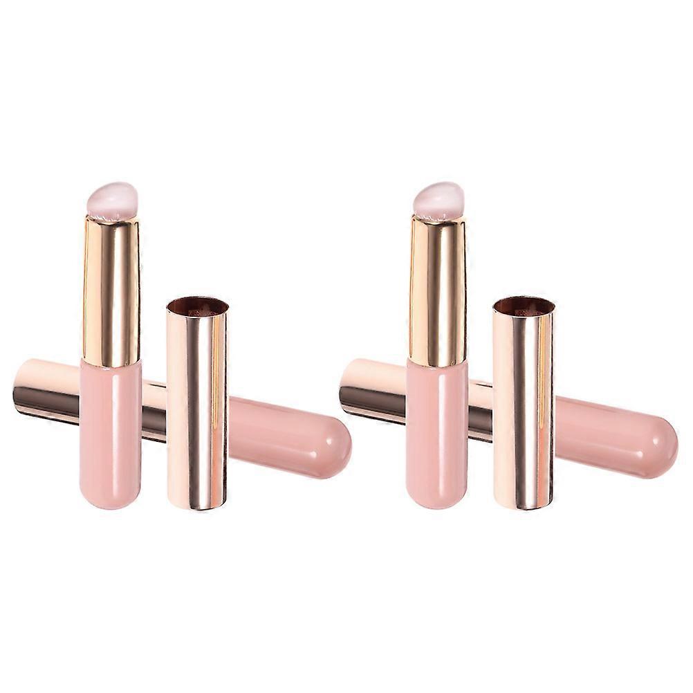 Silicone Lip Brush Makeup Tool for Lipstick Application 4Pcs Set