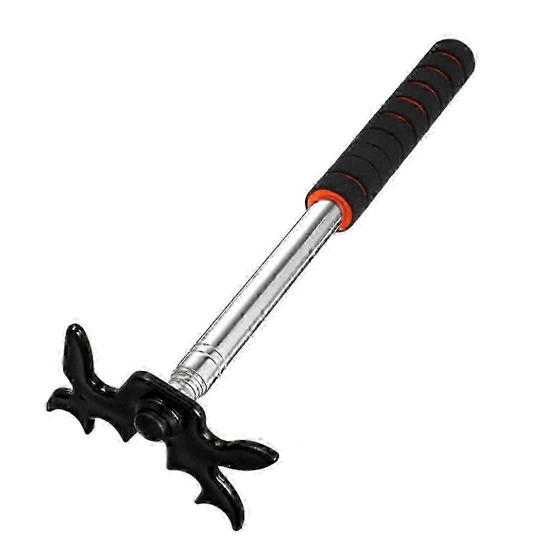 Billiard cue bridge with bridgehead, compatible with billiard table, black