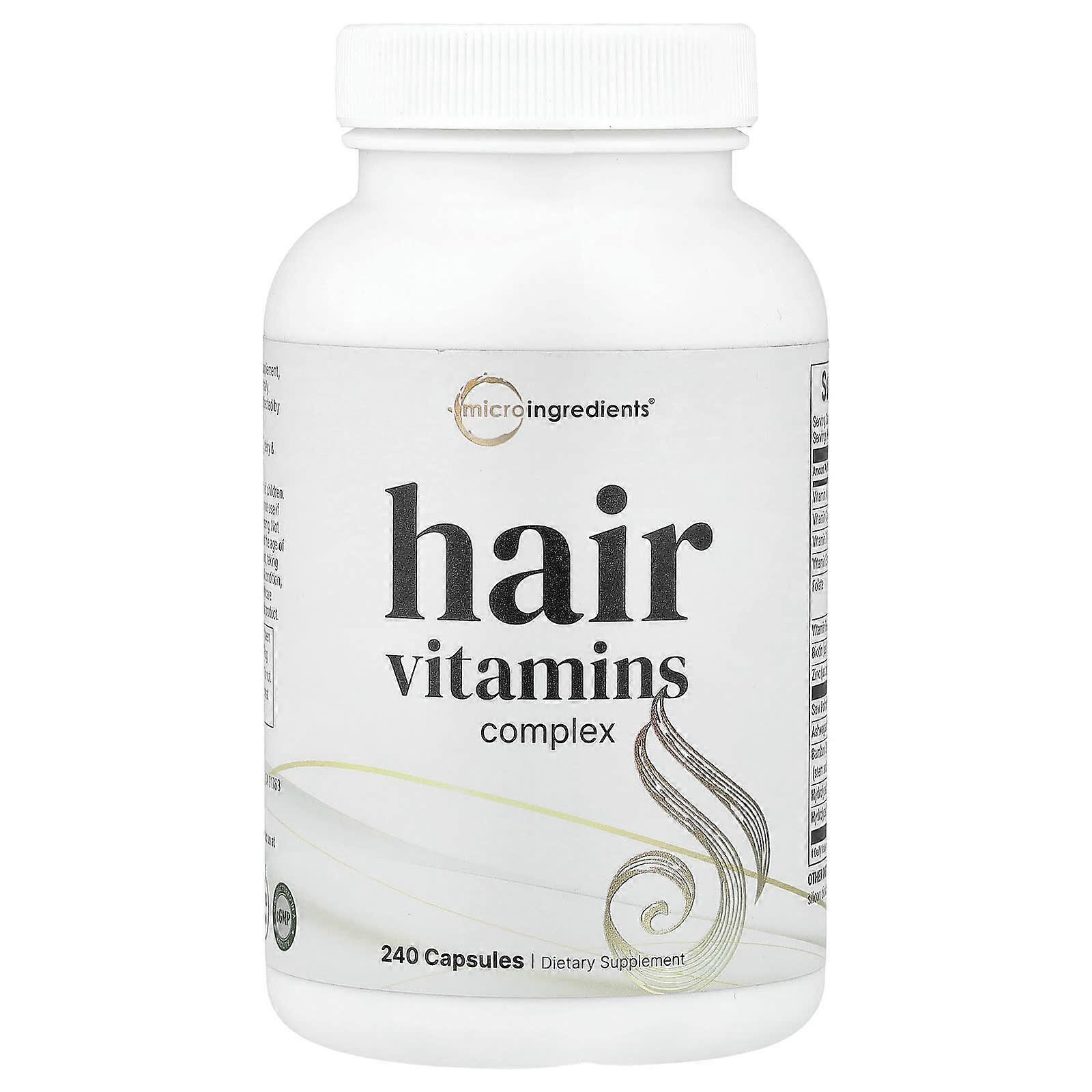 Micro Ingredients, Hair Vitamins Complex, 240 Capsules