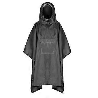 Imperméable d'extérieur, poncho avec poche, veste imperméable et protection solaire pour le camping, la randonnée et les voyages