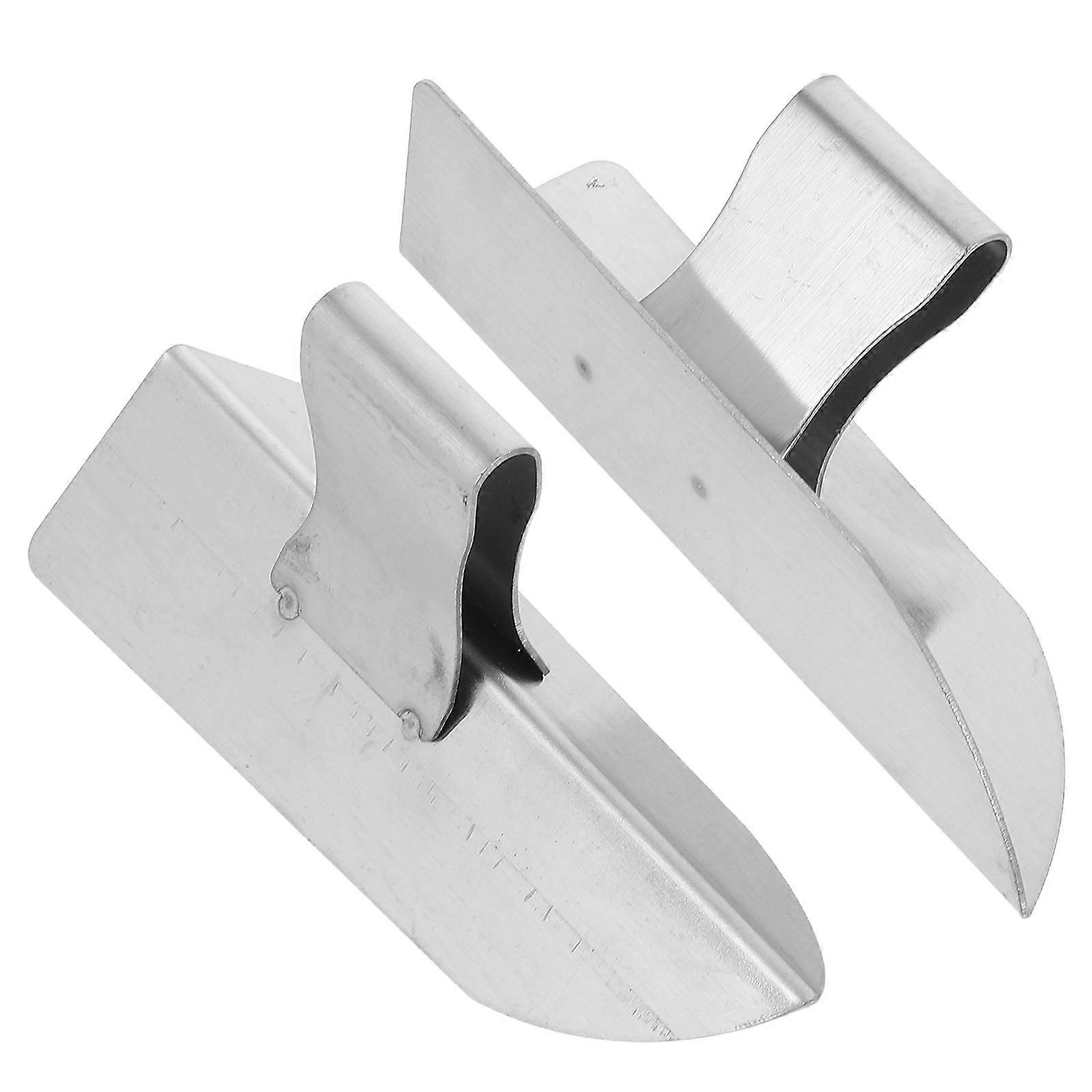 Silver Drywall Corner Trowel for Plastering 2Pcs Professional Tool Set