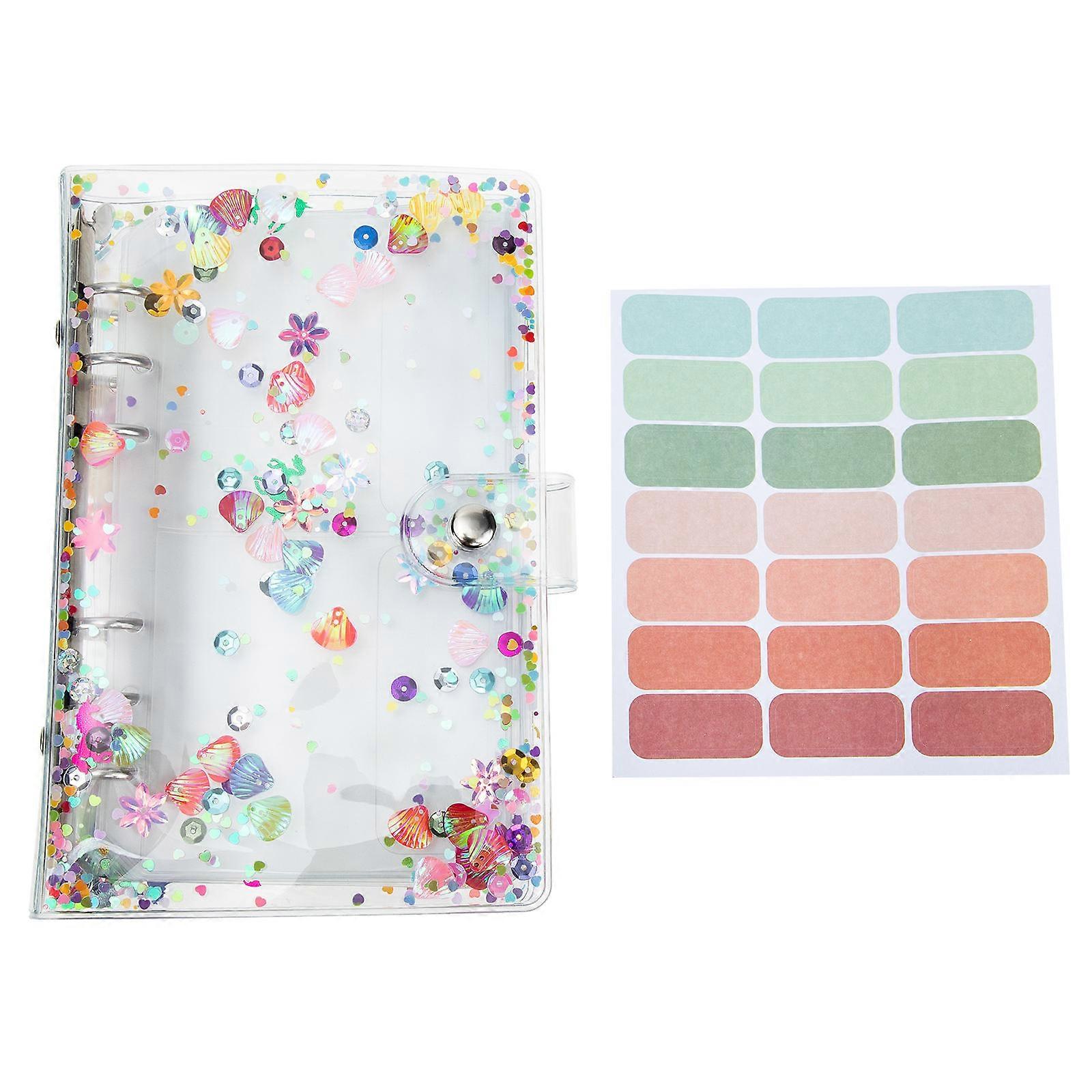 Multi-Function Money Binder Transparent Cards Book for Daily Use 1Set