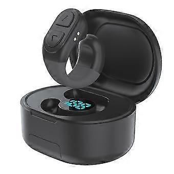 Scrolling Ring Remote Bluetooth Page Turner Clicker with Digital Charging Case for IOS Android Phone-Black MR