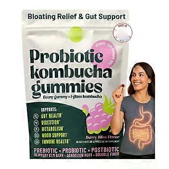 1-3X Kombucha Gummies Nutrition Gels & Chews 30 Counts