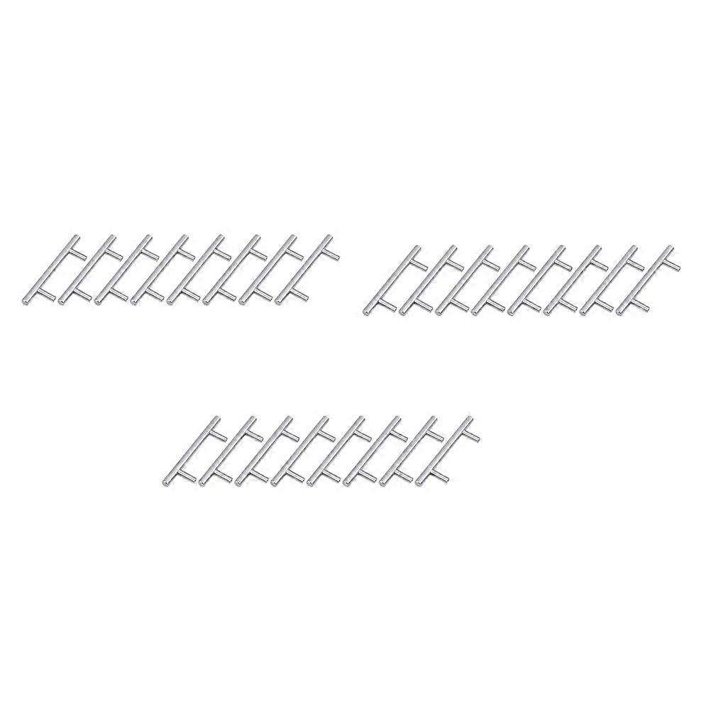 30pcs Stainless Steel Door Knobs Cupboard Pull Handles Cabinet Pulls for Home