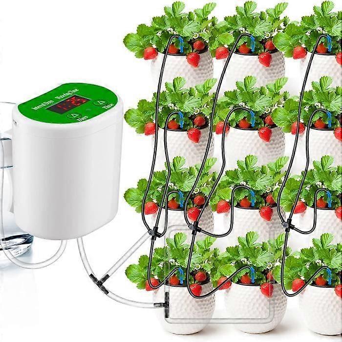 Automatic Drip Irrigation Kit, Automatic Irrigation System for Indoor Plants, LED Display