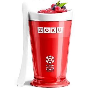 Kompakt maskin och snabbkopp med fryskärna för smoothies, slushs och shakes på några minuter, BPA-fri, röd