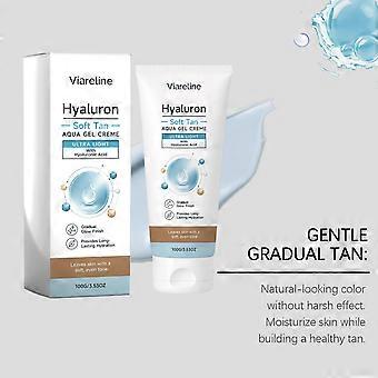 Non Greasy Moisturizing Tan Body Lotion, Gentle Hydrating Self Tanning Cream For Full Body Natural Bronze Tone