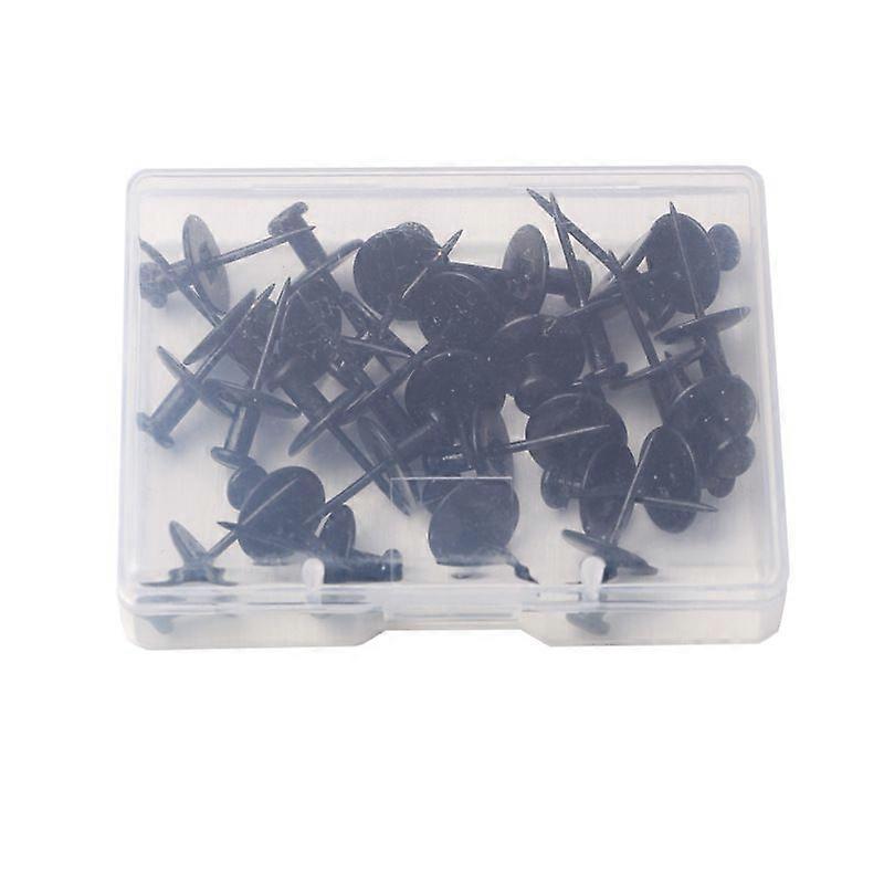 20 Pack Decorative Double Headed Picture Hooks - Black