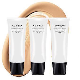 CC Cream SPF 50 3er-Pack – 5-in-1 Feuchtigkeitsspendende Foundation und Primer mit leichter Textur