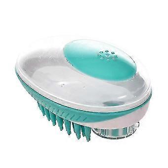 Pet Dog Bath Brush with Shampoo Dispenser - Massage Shower Tool for Dogs, Cats, Rabbits, Horses