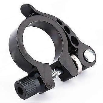 Bike Saddle Clamp, Alloy 34.9mm Quick Release Saddle Seat Post Clamp compatible with Road Mountain Bike