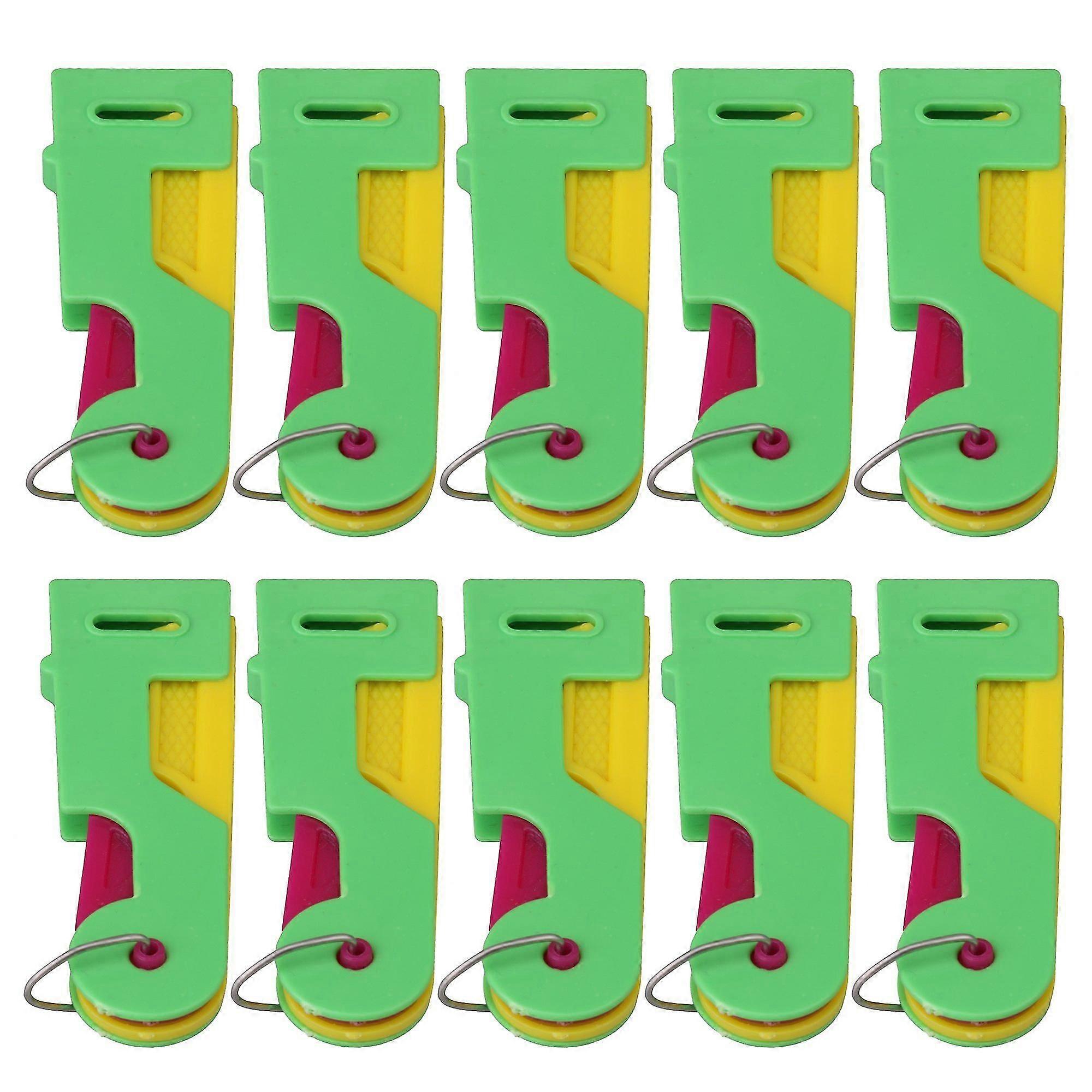 10pcs Automatic Guide Easy Use Sewing Green Threading Machine Device