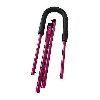 Kids Training Push Bar with Locking Positions, Rear Mount Hardware, and Parent Assist Support for Everyday Use  Pink